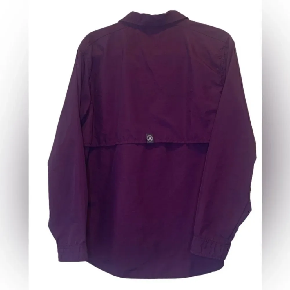 Little Donkey Andy Men's Purple Long-Sleeve Button-Down Shirt Size XL - Picture 2 of 5